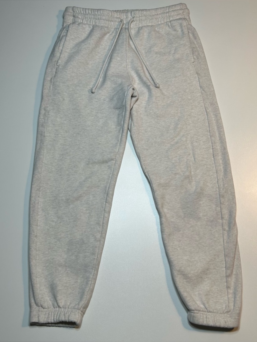 TNA Aritzia Cozy Fleece Boyfriend Sweatpants Heather Gray Joggers